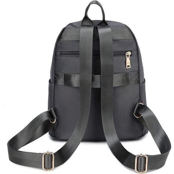 Gazigo Backpack for Women, Nylon Travel Backpack Purse Black - Picture 4 of 5